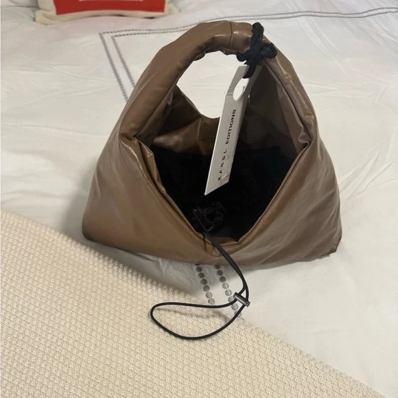 NWT Kassl Editions Anchor Hand Small Oil Camel Designer Handbag - Picture 2 of 11